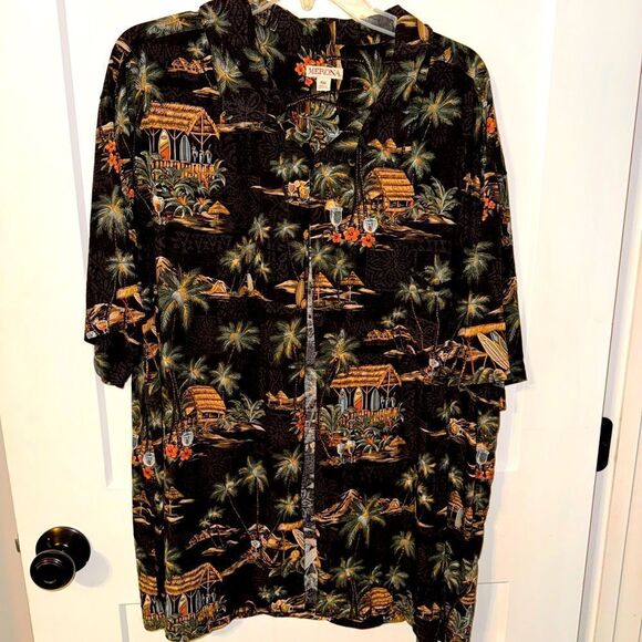 MERONA BRAND MENS HAWAIIAN SHIRT - Picture 1 of 4